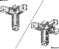 Poveznik MQV-3D-F Vruće cinčani (HDG) poveznik za trodimenzionalne konstrukcije