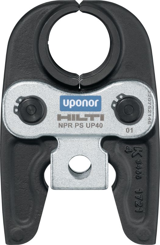 Čeljust za prešanje cijevi NPR PS UP Čeljusti za prešanje za armature Uponor S-Press® / S-Press Plus® do 50 mm. Kompatibilne s alatima za prešanje cijevi Hilti NPR 32