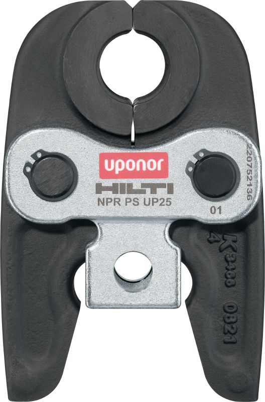 Čeljust za prešanje cijevi NPR PS UP Čeljusti za prešanje za armature Uponor S-Press® / S-Press Plus® do 50 mm. Kompatibilne s alatima za prešanje cijevi Hilti NPR 32