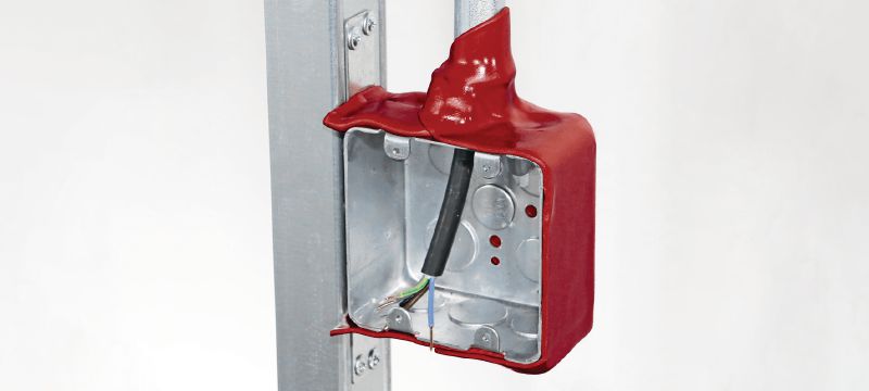 CP 617 Firestop Putty Pad Vatrozaštitni kit koji se može jednostavno oblikovati, dizajniran za zaštitu električnih priključnih kutija od vatre i dima Primjene 1